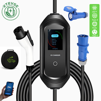 Nouveau chargeur EV portable XTEVSE de haute qualité 3,5 kW 7 kW Type 2 GBT avec écran LCD, entrée 85 V-265 V, courant réglable 16 A 32 A