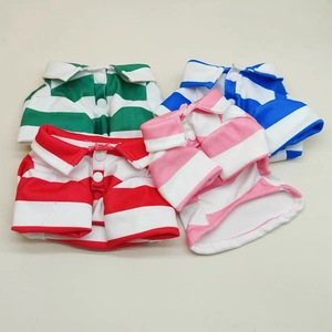 Summer Striped Polo Shirt <b>For</b> <b>Small</b> <b>Dogs</b> Lightweight Pet <b>Clothes</b> Red Green Blue Pink Stripes T-Shirt <b>For</b> Puppies - Product Image 1