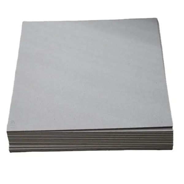 Rigid Recycled Straw paperboard Laminated 1mm 1.5mm 2mm 2.5mm Grey Cardboard 100% Recycled carton Board Paper Boxes Packaging