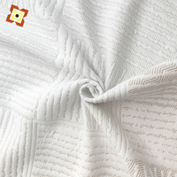 Tissu de matelas en tricot jacquard respirant ignifuge 100% polyester pour textile de maison, oreiller, meubles