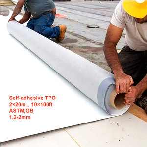 강화 TPO 시트 방수막 루핑 롤 자가접착식 평지붕용 루핑 펠트 - Product Image 1