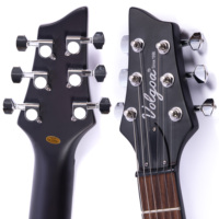 Volgoa Professional Solid Structure Electric Guitar Mahogany Body Rosewood Fingerboard Matte Finish 6 Strings (VLmys-05-Red)