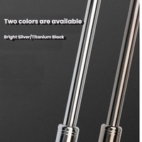 Bâton de randonnée télescopique en acier inoxydable de 66 cm, bâton de marche réglable pour la randonnée en plein air, le camping et le trekking