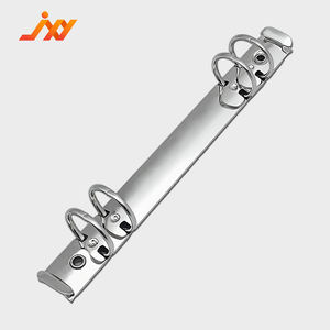 Carpeta de 4 anillas en forma de plata con mecanismo de clip de papel A5/A6 Almacenamiento de cuadernos Hebilla de anillo de <span class=keywords><strong>metal</strong></span> Accesorios de hardware 190mm - Product Image 1
