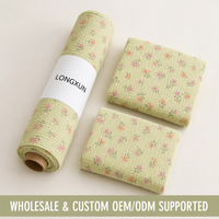 Tissu en double gaze 100% coton, tissu en mousseline biologique, imprimé sur mesure pour couverture d'emmaillotage pour bébé, pyjamas, serviette de toilette