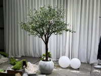 Árbol de Cerezo Artificial con Protección UV para Exteriores, Decoración Ecológica para Bodas, Navidad y Otoño, en Maceta de Plástico de 1.5m