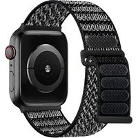 Bracelets de montre en nylon performants, flexibles et ajustables, tendance et polyvalents, pour Apple Watch Series 11 46mm, idéaux pour la course à pied