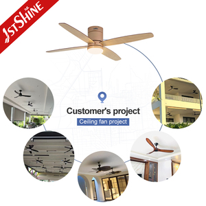 1stshine ventilateur de plafond led simple 52 pouces ventilador de techo 3 couleurs éclairage LED ventilateur de plafond intelligent - Product Image 5