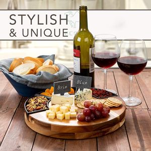 Juego de tabla de queso de bambú de buena calidad Tabla de cortar original Tabla de cortar de madera impermeable - Product Image 4