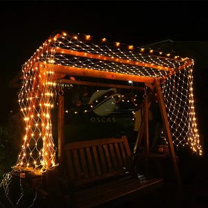 6M X 4M 672 LED Luces de árbol LED blancas cálidas Red de luces de hadas para decoración de fiestas - Product Image 2