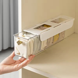 Caja <span class=keywords><strong>de</strong></span> Almacenamiento <span class=keywords><strong>de</strong></span> Plástico Tipo Cajón para Ropa Interior y Calcetines, Sin Necesidad <span class=keywords><strong>de</strong></span> Perforar, para Guardar Ropa Interior y Calcetines en el <span class=keywords><strong>Armario</strong></span>, Organización Diaria - Product Image 6