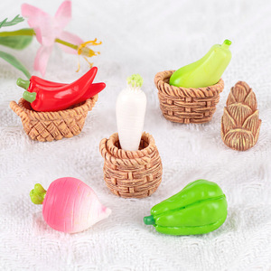 ของเล่นจำลองอาหารผักและผลไม้ขนาดเล็ก อุปกรณ์เสริม DIY สำหรับตกแต่งร้านกาแฟ ร้านอาหาร บ้าน และครัว - Product Image 3