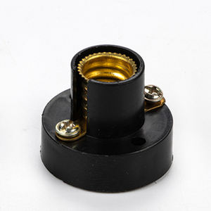 Zócalo E10/E12/E14 Portalámparas Convertidor múltiple Soporte de iluminación roscado Hogar Dormitorio Portalámparas de PVC negro - Product Image 4