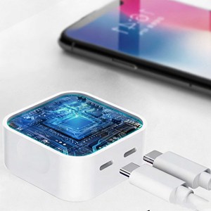 45W Dual <b>USB</b>-<b>C</b> Port PD Fast Charger Wall Charging <b>Adapter</b> for EU US UK <b>Plug</b> Universal Power <b>Adapter</b> - Product Image 2