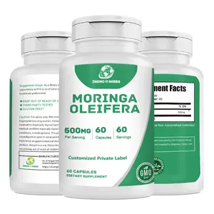 مكملات عشبية OEM علامة تجارية خاصة المورينغا أوليفيرا استخراج المورينغا أوليفيرا كبسولات أوليفيرا