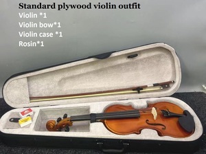 Venta al por mayor barato madera contrachapada tilo estudiante violín 4/4 <span class=keywords><strong>para</strong></span> <span class=keywords><strong>principiantes</strong></span> precio de fábrica - Product Image 4
