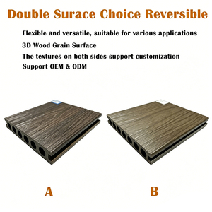 Dalles de <span class=keywords><strong>terrasse</strong></span> <span class=keywords><strong>en</strong></span> WPC (<span class=keywords><strong>bois</strong></span>-plastique composite) à emboîtement par clic, installation facile, bricolage, revêtement de sol extérieur pour <span class=keywords><strong>terrasse</strong></span> - Product Image 2