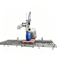 Machine de remplissage semi-automatique pour fûts IBC, adaptée aux solutions d'AdBlue, d'hypochlorite de sodium, aux solvants au chlore liquides ou aux produits visqueux.