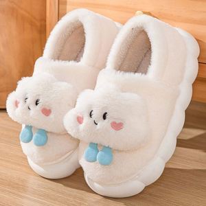 Nouvelles pantoufles en peluche nuage style dessin animé pour <span class=keywords><strong>femme</strong></span>, chaudes pour l'hiver, pour couple, à semelle épaisse, pour intérieur et extérieur - Product Image 5