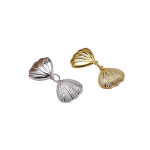 Collier pendentif en argent S925 fait main, style coquillage, accessoire, style coréen, pour femme, composants de bijoux en perles vides, nouveau, DIY - Product Image 5