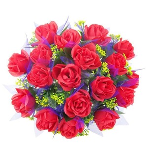 Fiori di Seta Artigianali Hengfang, 18 Rose Simulate <span class=keywords><strong>Stile</strong></span> Principessa, Bouquet da Sposa, Decorazione per la Casa - Product Image 5