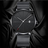 Montre décontractée ultra-mince pour hommes et femmes de vente chaude sans seconde main, montre à quartz à échelle minimaliste