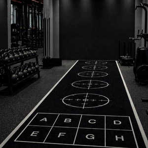 Tapete Deportivo de Caucho Negro con Superficie Antideslizante y Absorción de Impactos para Gimnasio - Product Image 1