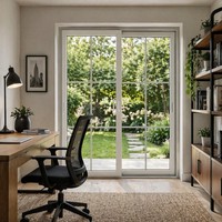 Fenêtre à battant en PVC moderne, durable et résistante aux intempéries, de qualité commerciale, insonorisée, pour projets de bâtiments de grande hauteur