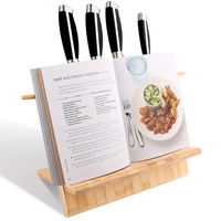 Support magnétique pour couteaux en bambou écologique personnalisé, support de rangement pour outils de cuisine, porte-gobelets, double face, marque QIWU, vente en gros