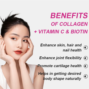 Venta caliente comida Multi vitamina C biotina pastillas antienvejecimiento tabletas de colágeno Natural tableta de colágeno marino caramelo blanqueamiento de la piel - Product Image 6