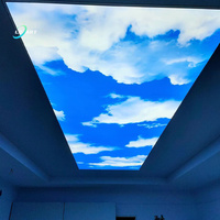 Ciel nocturne luxueux changeant de couleur avec kit d'éclairage à fibres optiques à étoiles filantes, design de plafond tendu