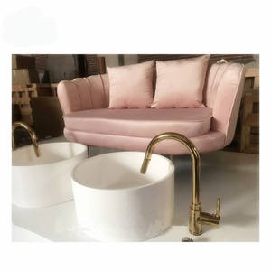 Bomacy เฟอร์นิเจอร์ทำเล็บมือ,โซฟาทำเล็บสีชมพูอ่อนน่ารักเก้าอี้ทำเล็บเท้าโซฟา - Product Image 4