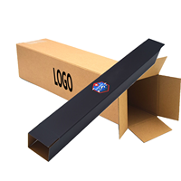 Boîte personnalisée à 3 couches de tube long pour l'expédition Boîte postale d'affiches en carton ondulé rigide avec logo