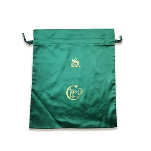 Silk Satin Underwear Storage <b>Pouch</b> Dust-Proof <b>Drawstring</b> Bag Eco-Friendly & Fashion 20x30cm Custom Gift Bag - Product Image 2