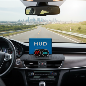 จอแสดงผลบนกระจกหน้ารถ (HUD) ดิจิตอล แสดงความเร็วแบบเรียลไทม์ พร้อมเข็มทิศและนาฬิกา สำหรับรถยนต์ อุปกรณ์อิเล็กทรอนิกส์ในรถยนต์ - Product Image 3