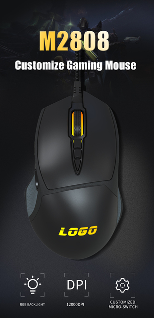 Custom Gaming Mouse Software Computer Mice Optical PC Laptop Tablet Ergonomic Wired Mouse