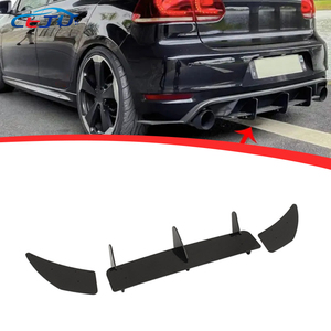 Difusor de labio de parachoques trasero de coche estilo Maxton ABS negro divisores laterales para Volkswagen <span class=keywords><strong>Golf</strong></span> VII <span class=keywords><strong>R</strong></span> Line GTI <span class=keywords><strong>MK6</strong></span> A6 MK7 MK7.5 2009-2020 - Product Image 1