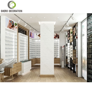 Modern Optical Shop Furniture Custom Wooden Wall Sunglasses Display Stand For Optical Display Showcase Optical Shop Decoration - Product Image 2
