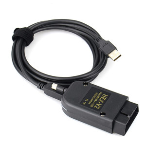 NIEMOGH VCDS HEX <span class=keywords><strong>VAG</strong></span> Cable de herramienta de diagnóstico automático 25,3 HEX V2 OBD2 Cable de codificación largo ATMEGA162 16V8 FT232RQ - Product Image 4