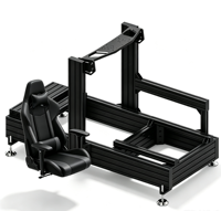 Cockpit de simulation de course OEM SIM Racing Esports 4080 40120 Kit DIY Noir Profilés d'extrusion en aluminium 8040 pour simulateur de conduite