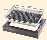 Barbecue instantané jetable portable sans fumée à allumage rapide pour camping, randonnée et pique-nique en acier personnalisé en usine