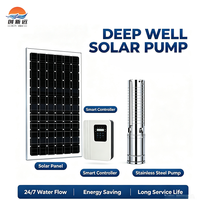 Pompe à eau submersible solaire en acier inoxydable pour puits profond, haute efficacité énergétique, irrigation agricole, 200m3/h