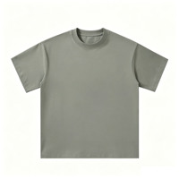 T-shirts d'été respirants en coton peigné épais surdimensionnés personnalisés pour hommes et femmes, vente en gros