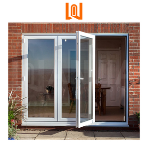Wanjia Thiết Kế Hiện Đại Bền <span class=keywords><strong>PVC</strong></span> Gấp Cửa Phân Vùng Không Thấm Nước Bên Ngoài Nhà Phân Vùng Cho Sân Có Thể Gập Lại Cửa Kính - Product Image 2