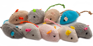 Jouets populaires en promotion pour chats : souris en peluche amusantes, jouets à mâcher pour chats, cinq couleurs, jouets à la catnip pour animaux de compagnie - Product Image 5