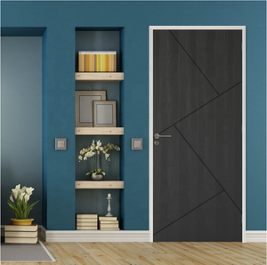 <span class=keywords><strong>Portes</strong></span> d'hôtel en bois insonorisées personnalisées du fournisseur principal de la Chine Serrure de sécurité intérieure Surface finie étanche pour appartement - Product Image 2