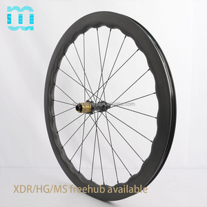 Conjunto de rodas para bicicleta de estrada SeeMore 1480g em fibra de carbono 45-50 Wave T800 com aro de fibra de carbono e 1423 raios para ciclismo de estrada e corrida. - Product Image 4