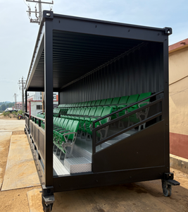 Tribuna Deportiva Escolar de 20 pies en Contenedor, Gradas Móviles Modulares con Asientos Plegables para Campos de Fútbol - Product Image 3
