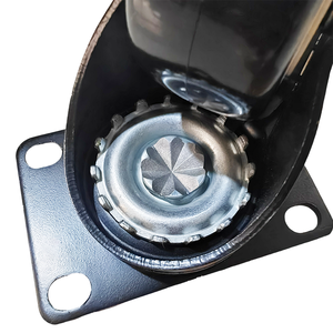 2 Zoll schwarzes Rollen rad Leichter Wagen Pu Pvc <span class=keywords><strong>Caster</strong></span> Lenk rollen rad 50mm für kleine Handhabung geräte - Product Image 5