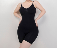 Direct usine, Gaine sculptante intégrale à col en V, longueur mi-cuisse, avec soutien-gorge intégré, effet rehausseur de fesses et bretelles spaghetti réglables